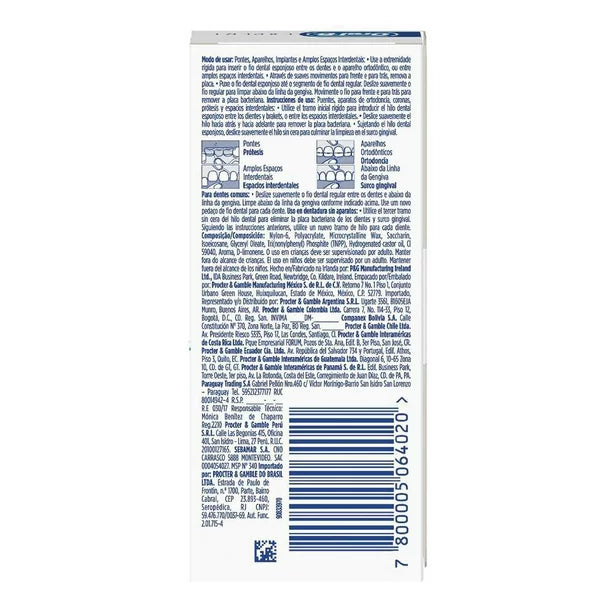 7800005064020 - ORAL-B - HILO DENTAL SUPERFLOSS Oral B Caja Master 12 super floss | TiendaDDC.com