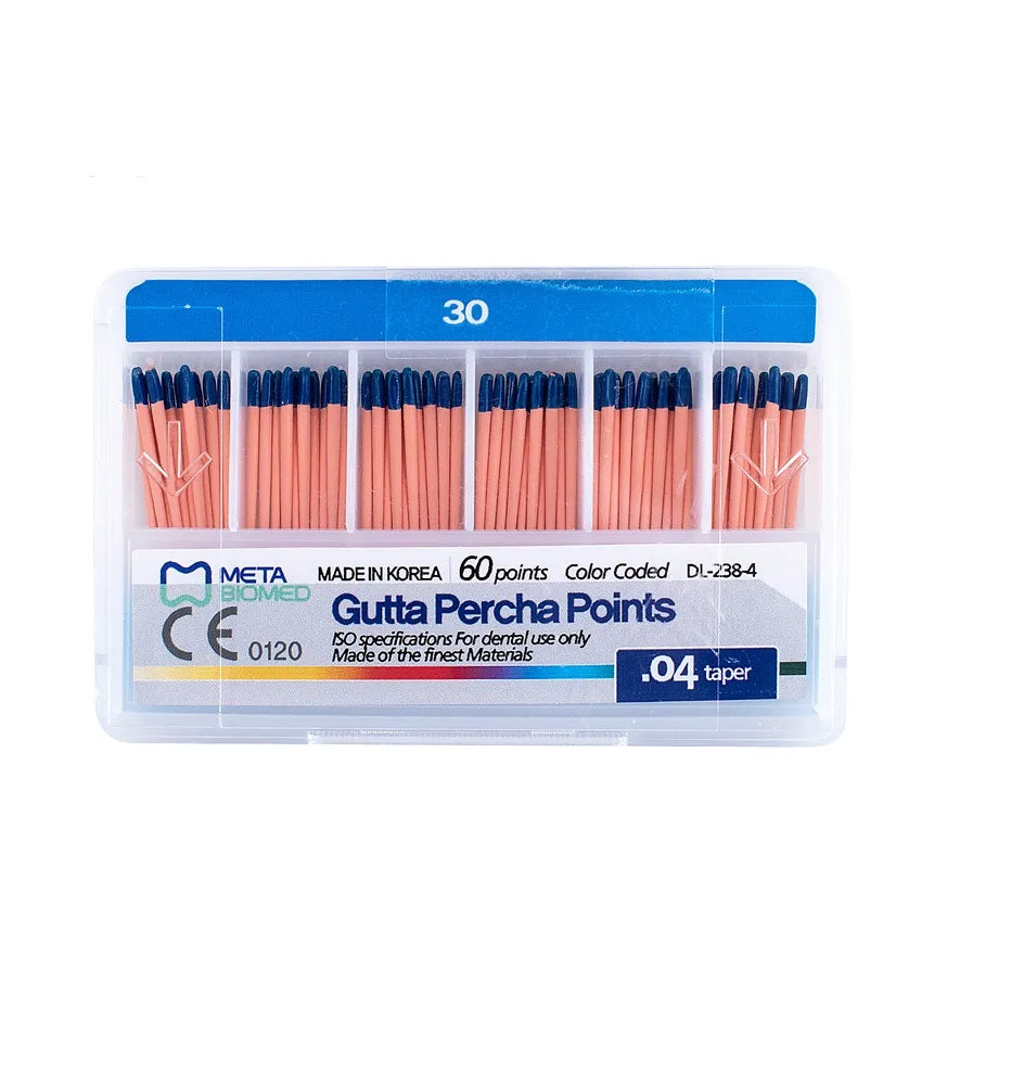 Puntas Gutta Percha Points Meta Biomed Taper .04