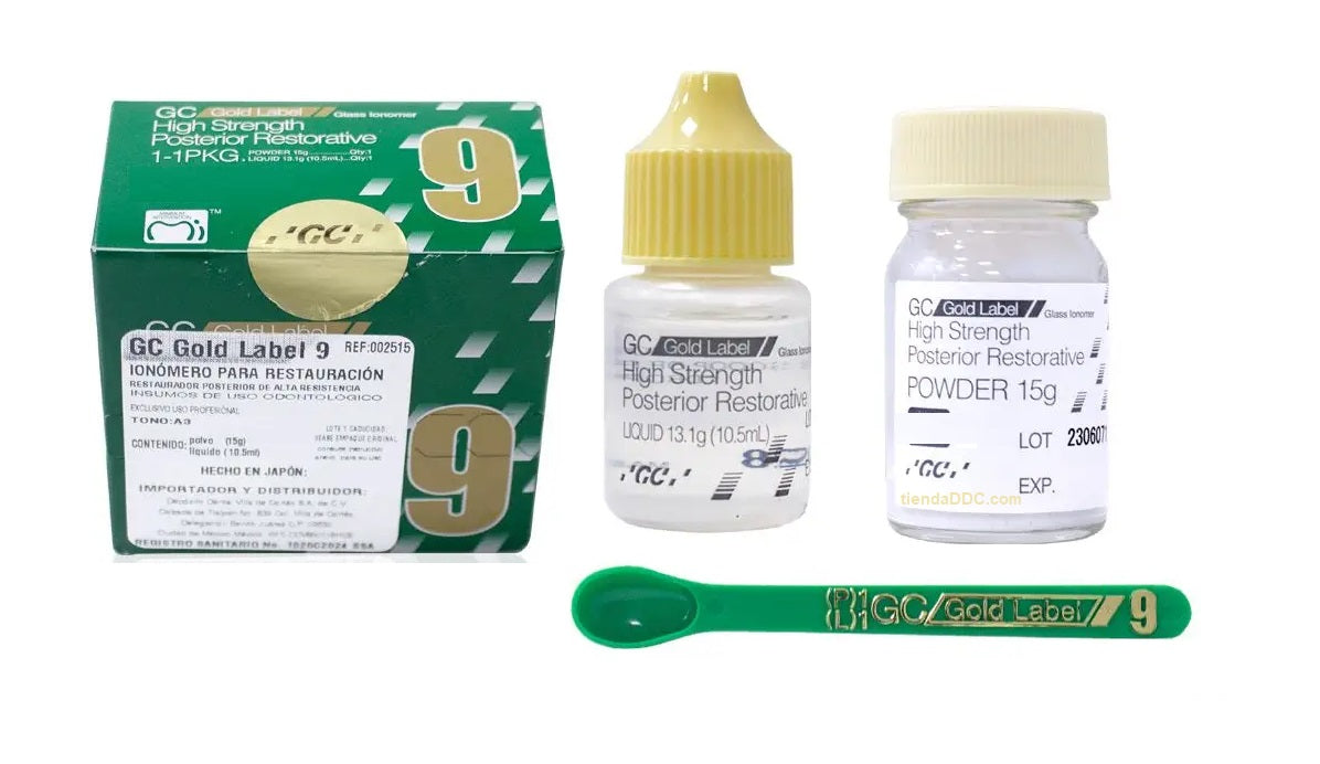 FUJI 9 GOLD LABEL 15g Y 10.5 ml alta resistencia