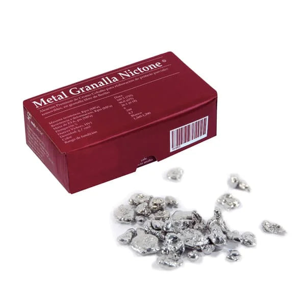 Tienda DDC - MDC Dental - Metal Granalla Albadent Aleación Cromo Cobalto 1 Kg | TiendaDDC.com