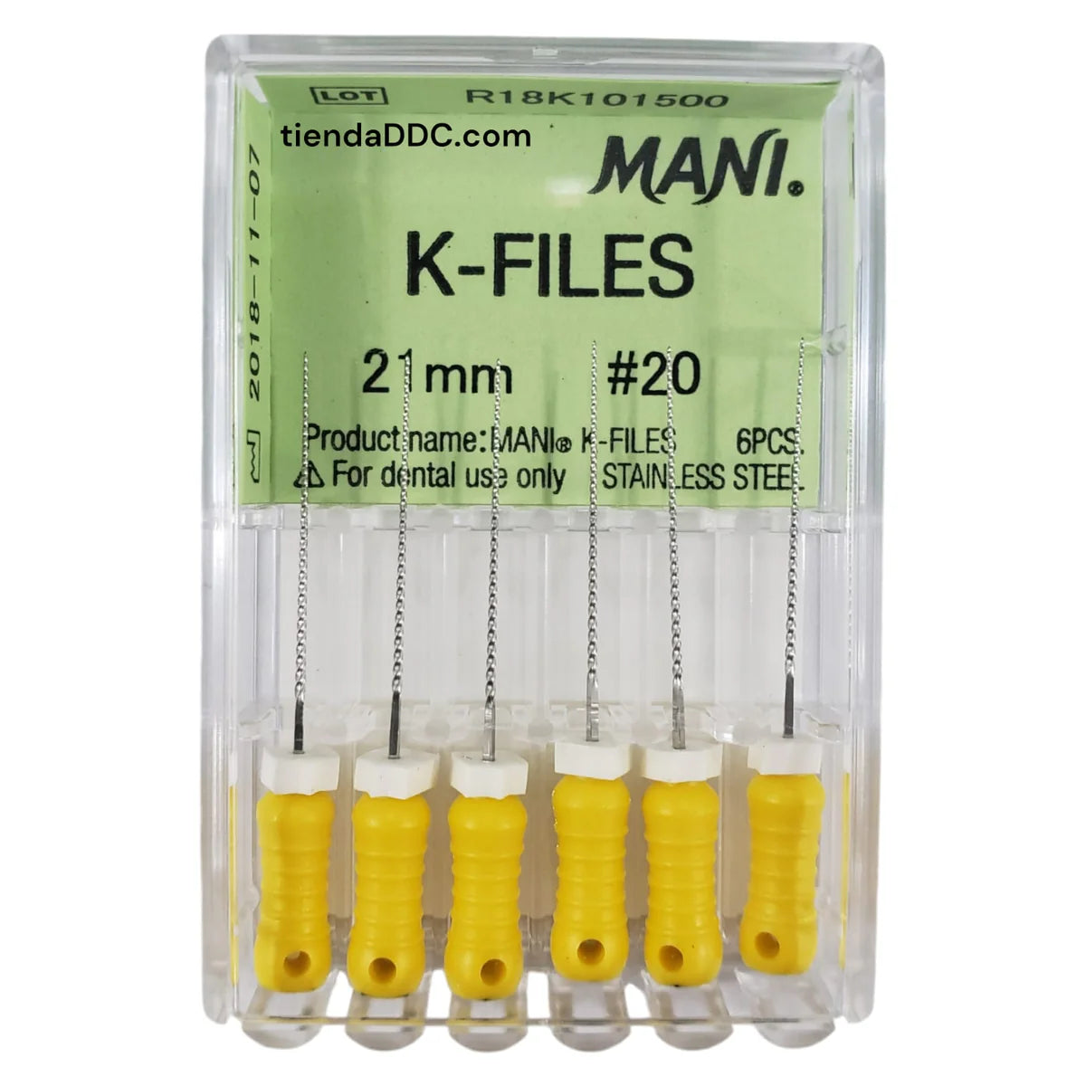 LIMAS MANI K-Files primera serie 21mm