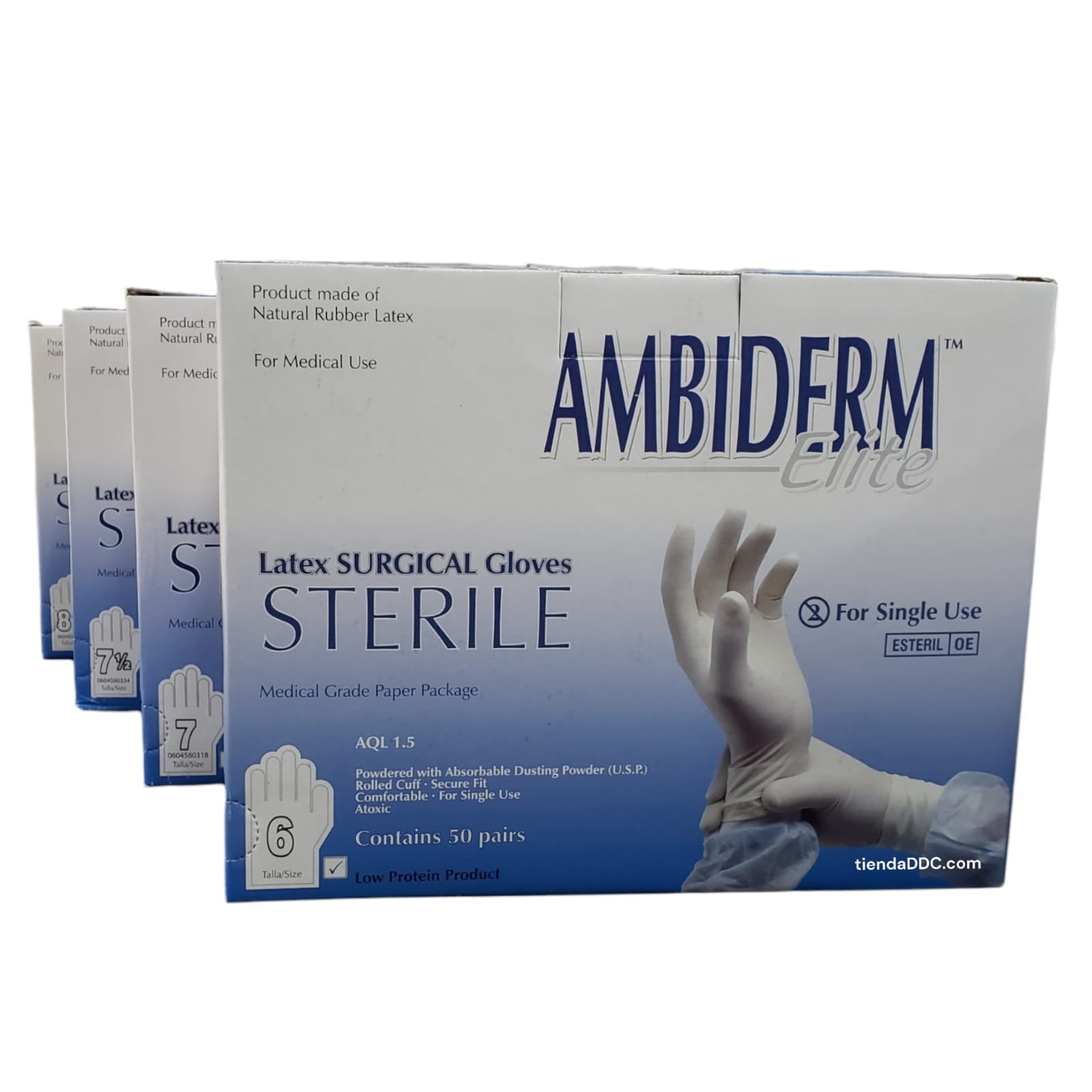 Guante De Látex Ambiderm Elite esteril