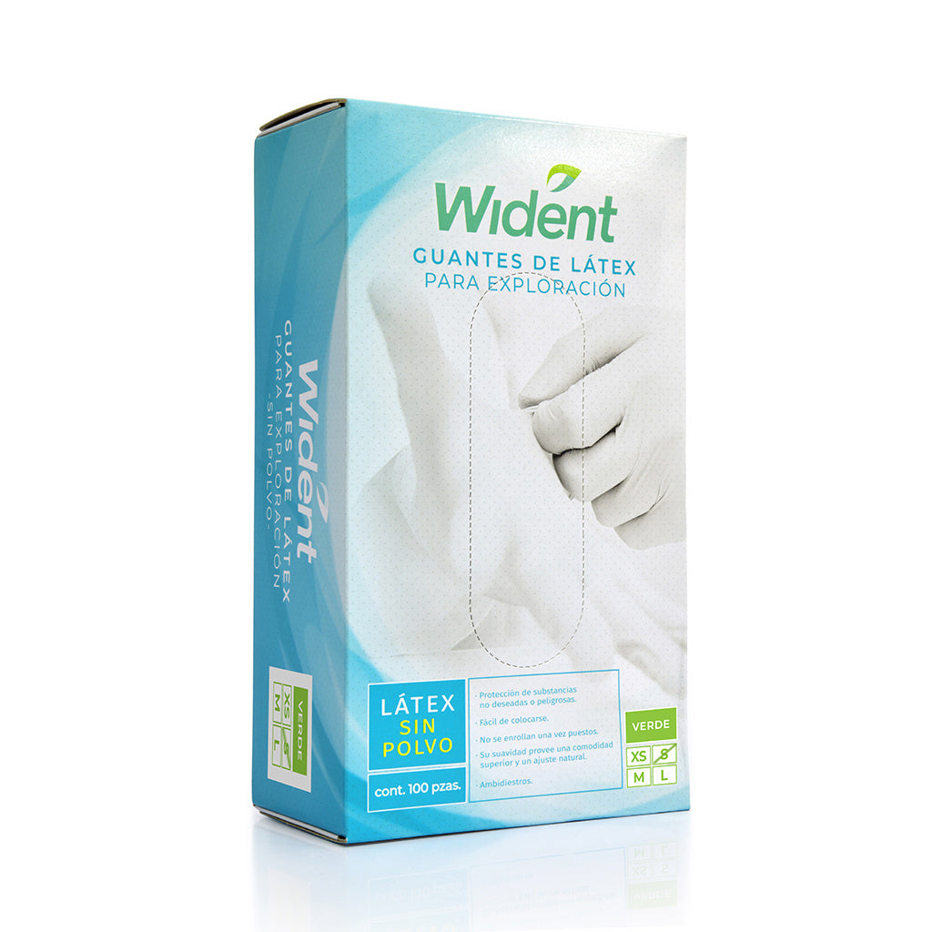 Guantes Wident Látex Sin Polvo