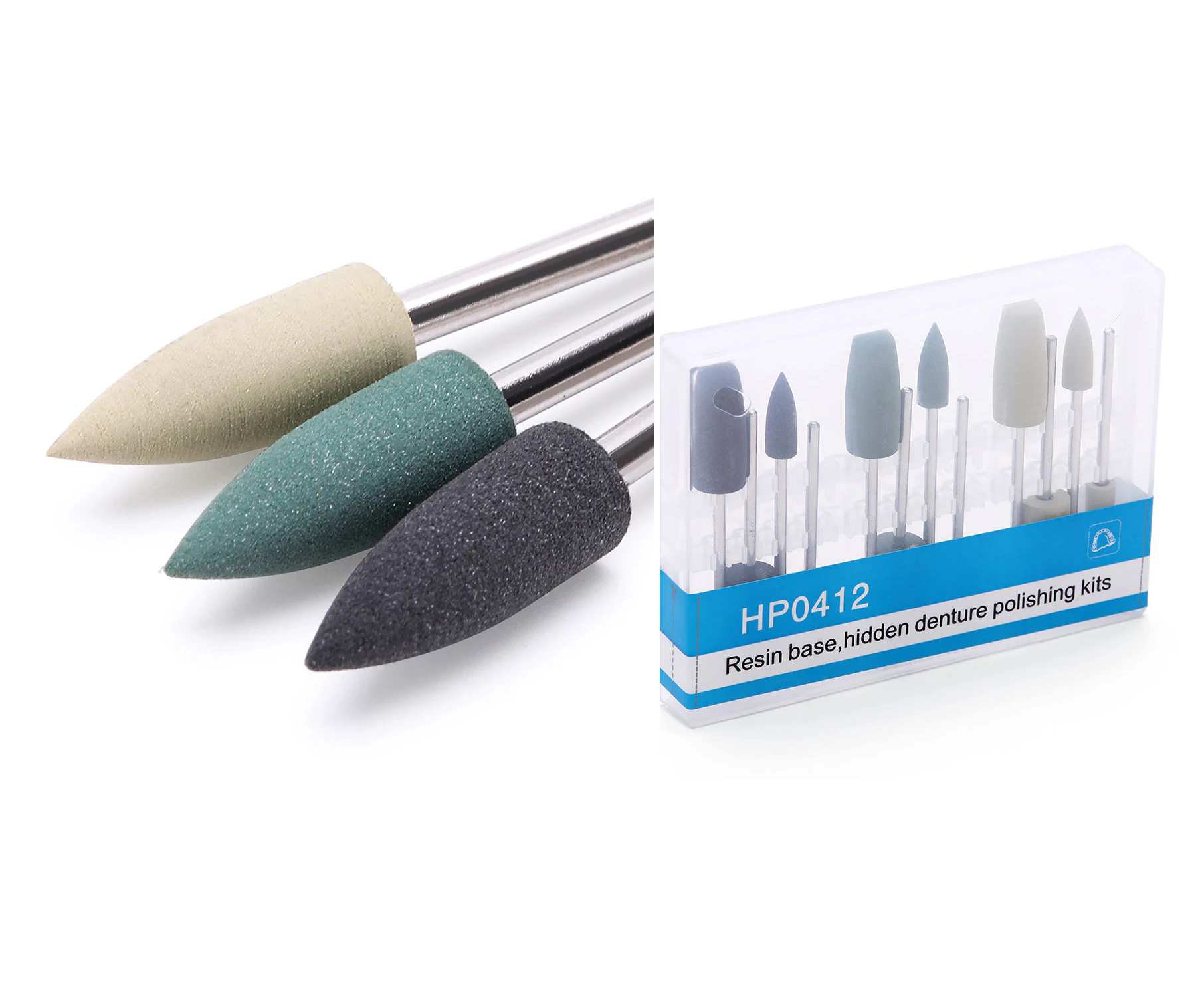 Kit Pulido A Base De Resina Para Acrilico Dental 12pz