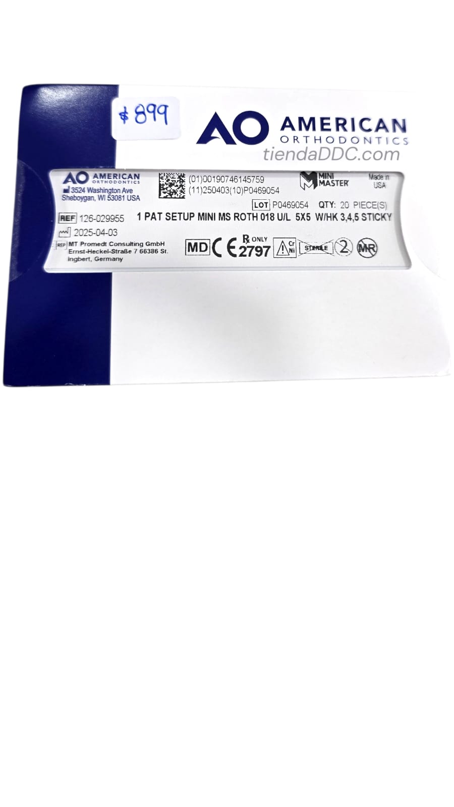 BRACKETS ROTH MINI American Ortodontics