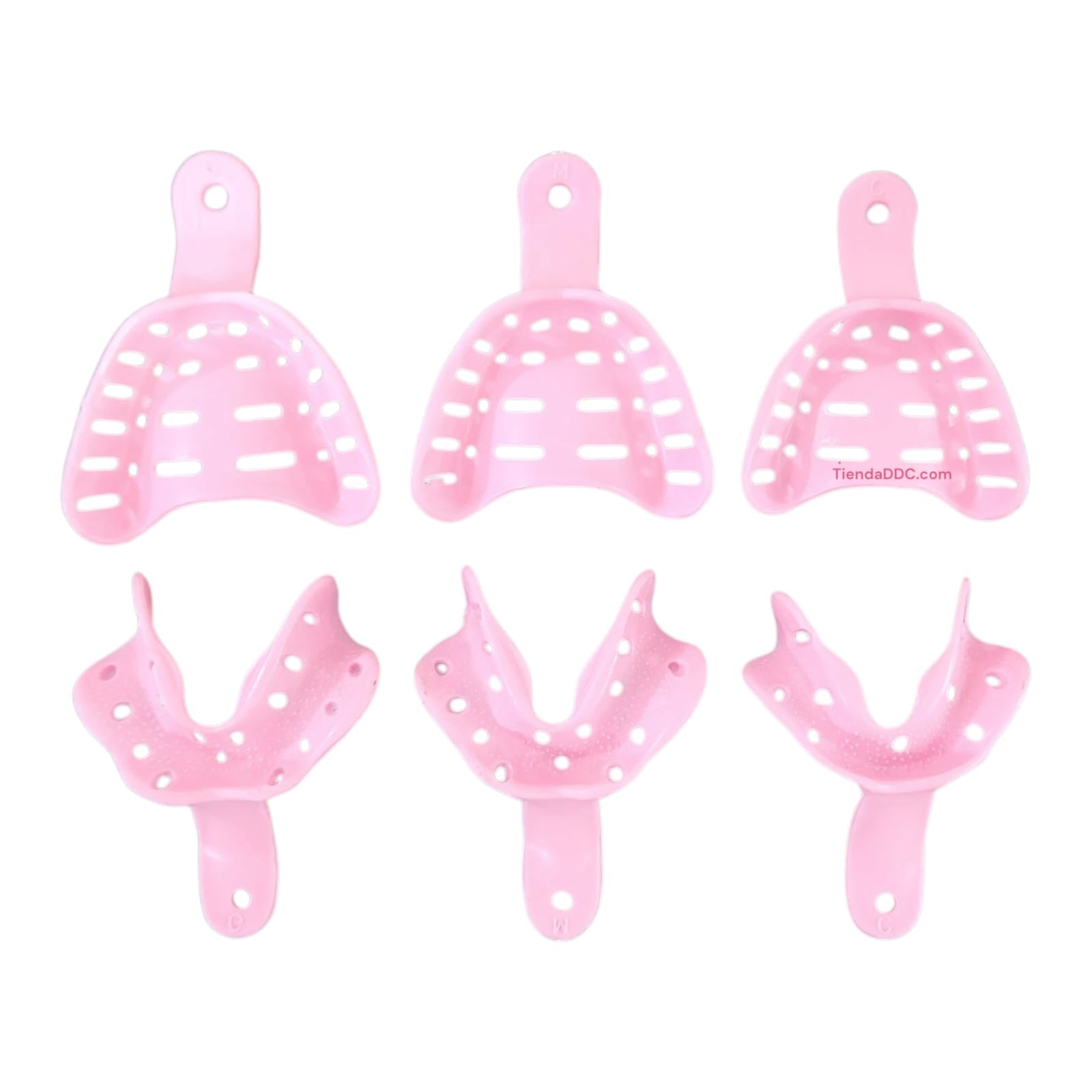 Portaimpresiones para desdentados perfrado 6pz cucharillas