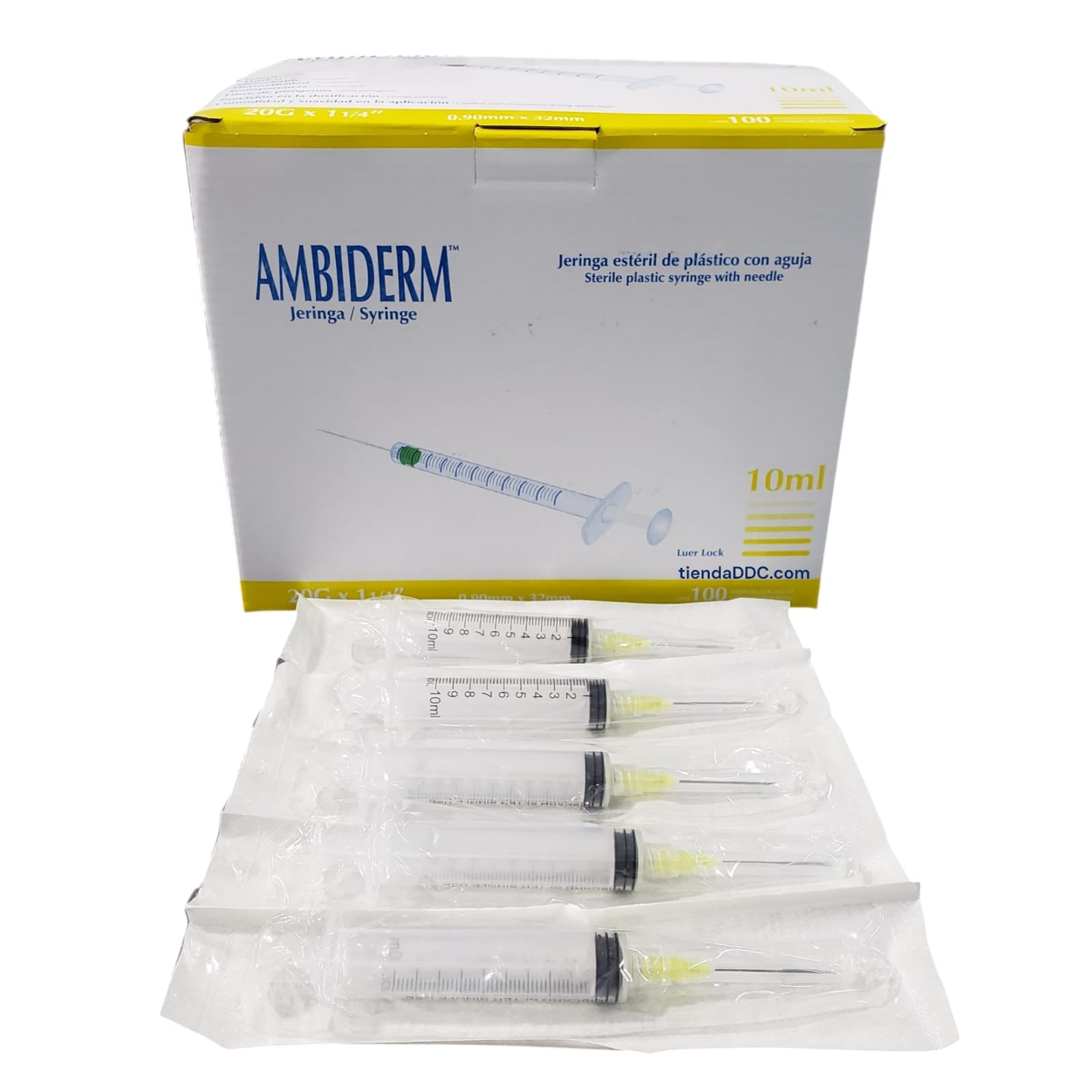 Jeringa 10 ml para irrigación de endodoncia Ambiderm