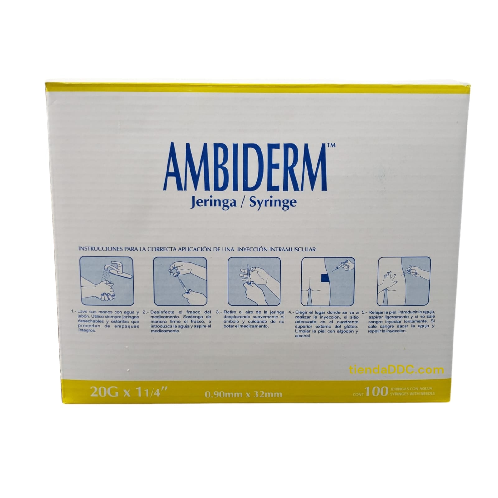 Jeringa 10 ml para irrigación de endodoncia Ambiderm