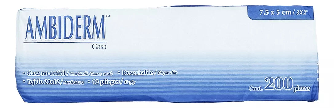 Gasas Ambiderm Tipo Esponja 7.5x5cm