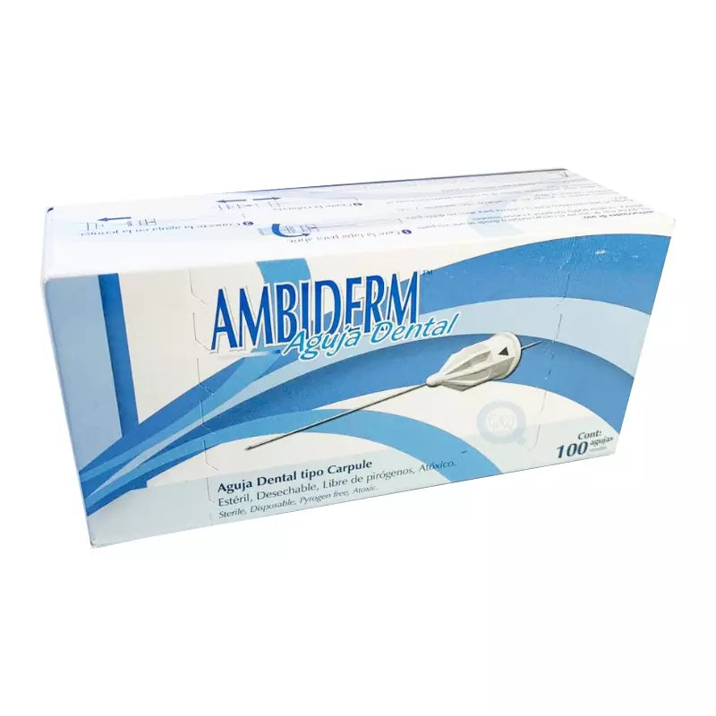 Aguja Dental Ambiderm Tipo Carpule 21mm Corta