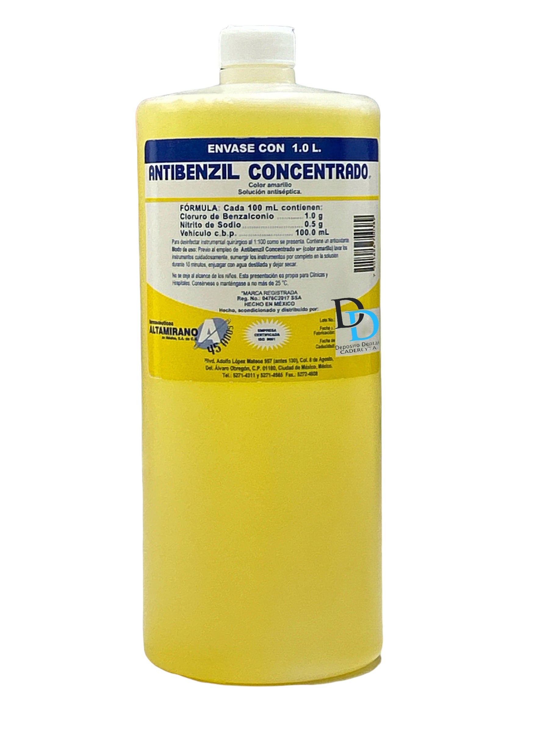 DESINFECTANTE ANTIBENZIL AMARILLO Jabon