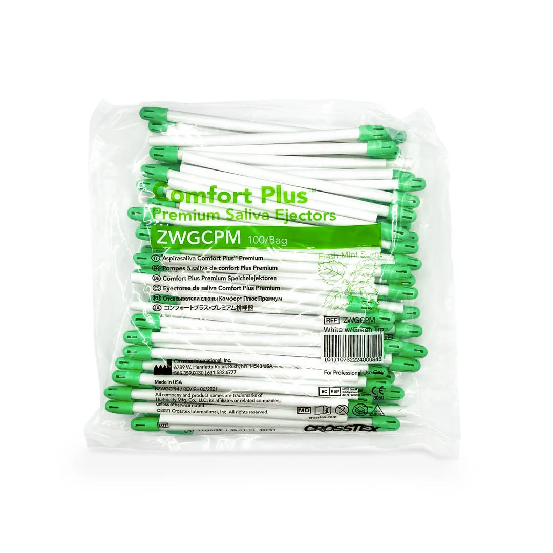 Tienda DDC - Tienda DDC - Eyector De Saliva Dental Sabor Menta Crosstex | TiendaDDC.com