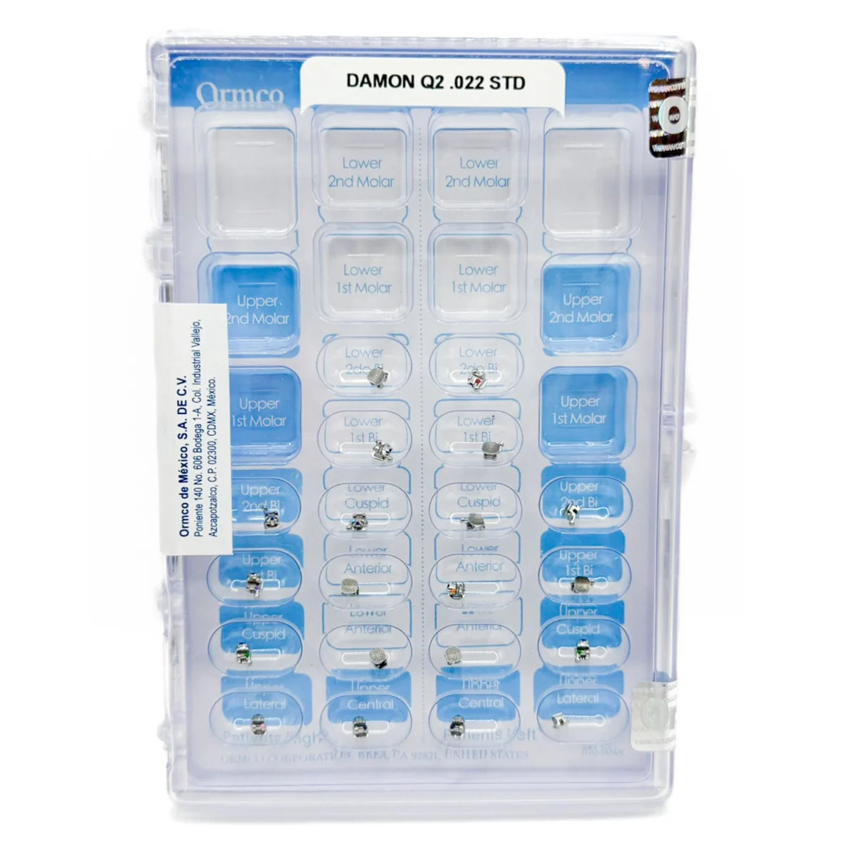 Tienda DDC - ORMCO - ORTO - Brackets Autoligado Damon Q2 Ormco 5x5 .022 Std | TiendaDDC.com