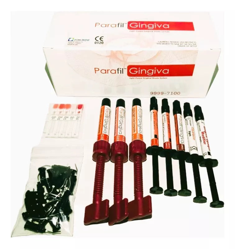 Kit resina Parafil Gingiva para encia 8 pz