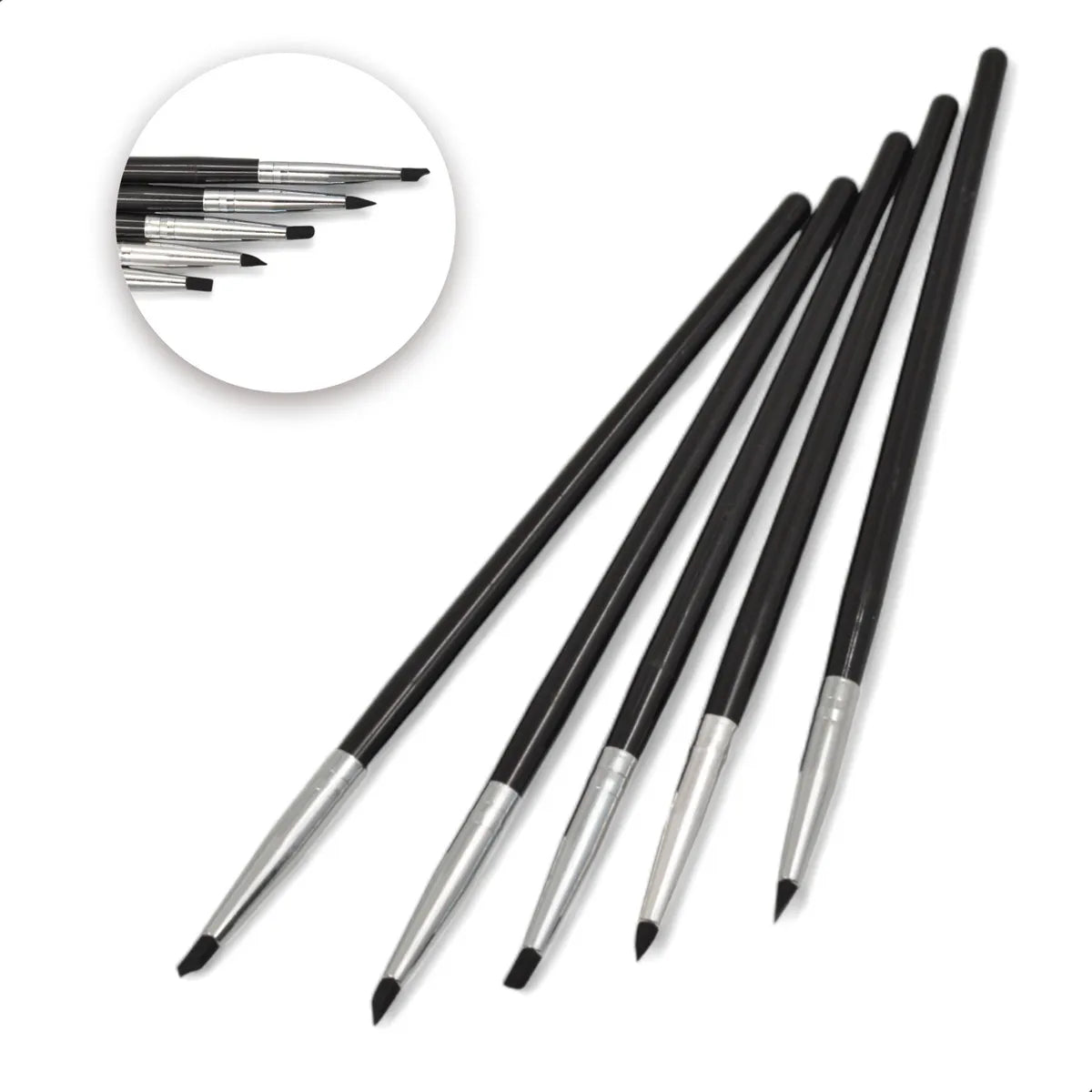 Pincel Dental Modelado Resina Dental Kit 5 Pinceles