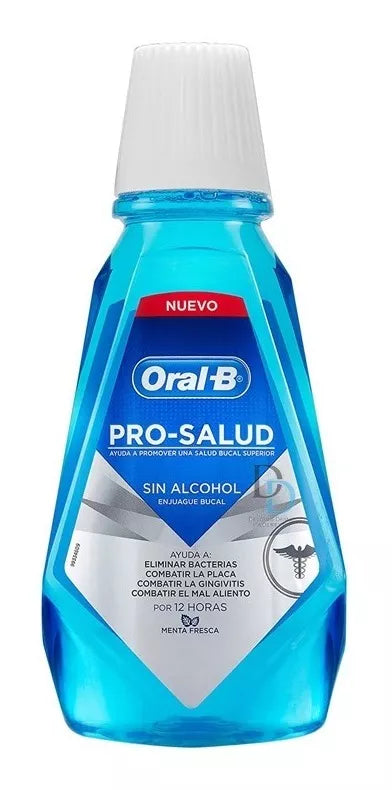Oral-b Enjuague Bucal Sin Alcohol Pro-salud Menta 250ml