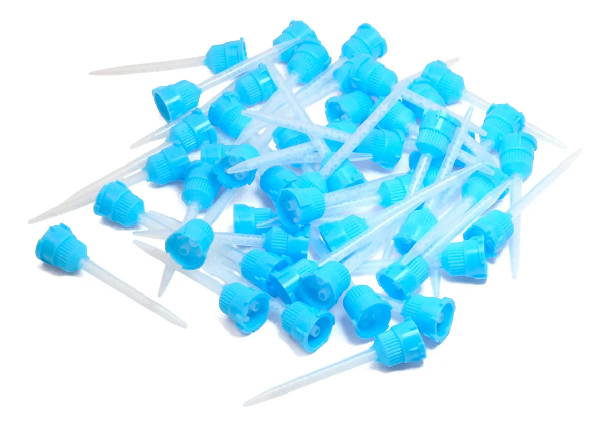 Tienda DDC - PRIME DENT - RESTA - Punta Mezcladora Resina Dental 1:1 Azul 25 Puntas para Bisacril | TiendaDDC.com