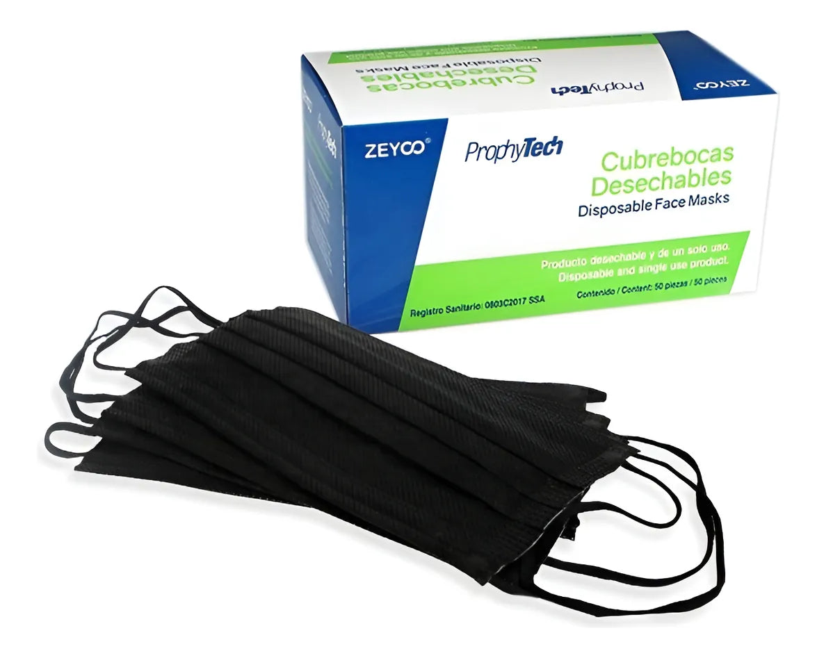 Tienda DDC - Deposito Dental Cadereyta - Cubrebocas Tricapa Desechable 50 Piezas Prophytec | TiendaDDC.com