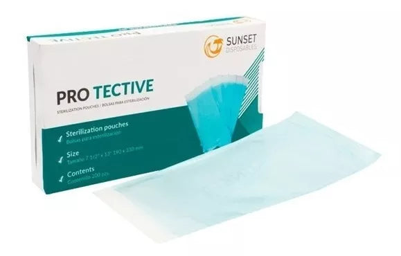 140025644305 - SUNSET - BOLSA PARA ESTERILIZAR AUTOSELLABLE Caja Master con 10 jr - 2000 pzas 13.5cm x 26cm | TiendaDDC.com