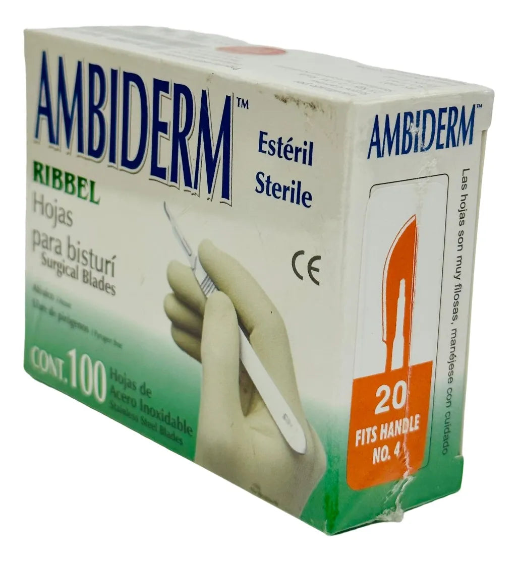 HOJA PARA BISTURI Ambiderm Acero al carbon