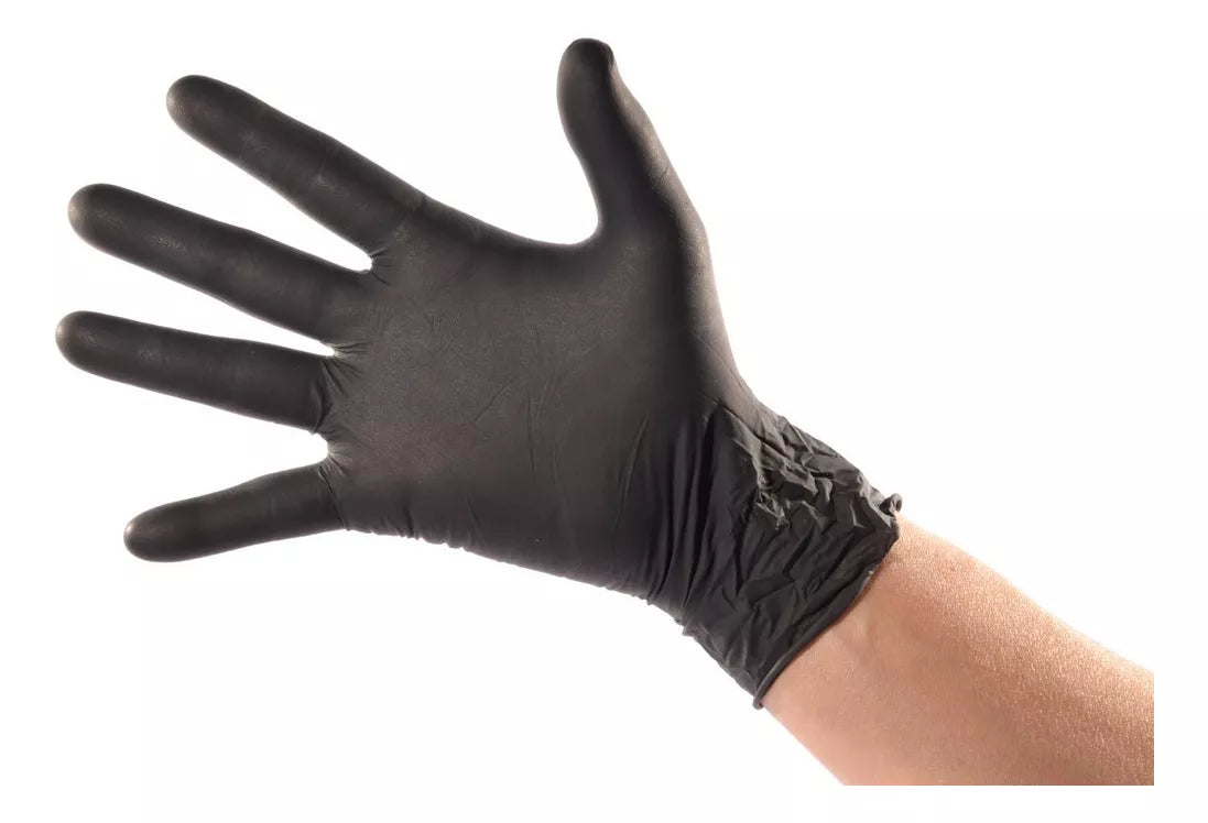 Guantes Negros Cranberry Nitrilo Zeyco R200EVO 200 Pzas