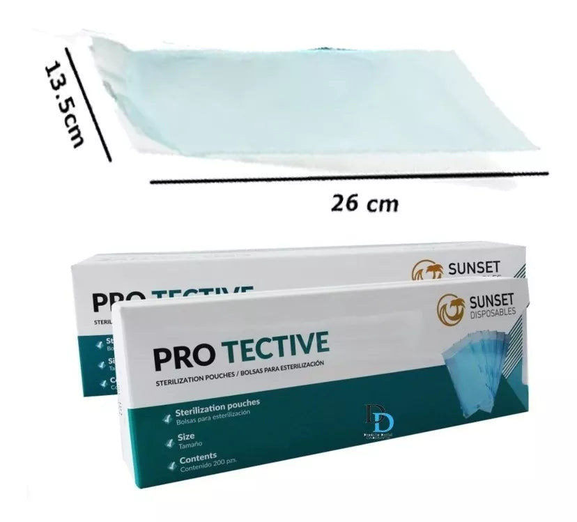 140025644305 - SUNSET - BOLSA PARA ESTERILIZAR AUTOSELLABLE Caja Master con 10 jr - 2000 pzas 13.5cm x 26cm | TiendaDDC.com