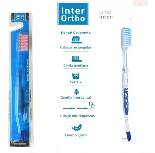 7506185928489 - BORGATTA - CEPILLOS INTER ORTHO Borgatta Ortodoncia Caja Master 8 pzas 96 cepillos | TiendaDDC.com