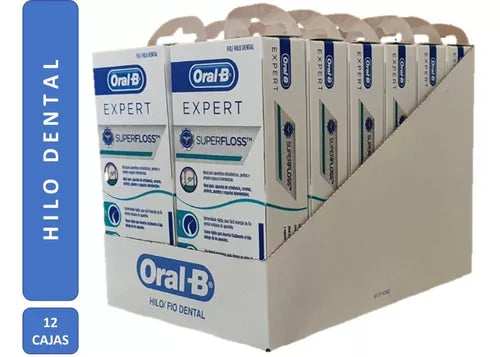 7800005064020 - ORAL-B - HILO DENTAL SUPERFLOSS Oral B Caja Master 12 super floss | TiendaDDC.com