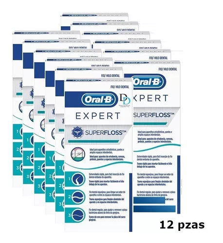 7800005064020 - ORAL-B - HILO DENTAL SUPERFLOSS Oral B Caja Master 12 super floss | TiendaDDC.com