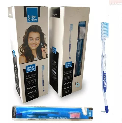 CAJA DE CEPILLOS INTER ORTHO ortodoncia C/12 Borgatta