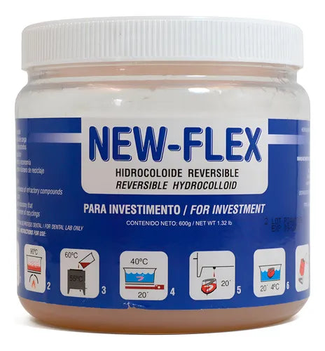 New Flex Para Investimento Hidrocoloide Reversible 600gr Mdc