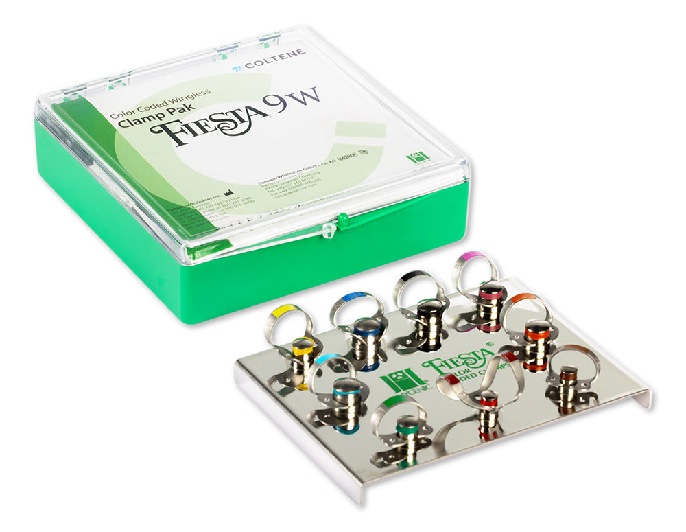 Estuche Grapas Hysolate Fiesta Clamp Set Colores c/9