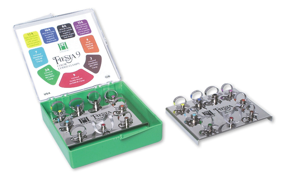 Kit de Grapas Hygienic Fiesta Coltene Estuche Metalico CON ALETAS