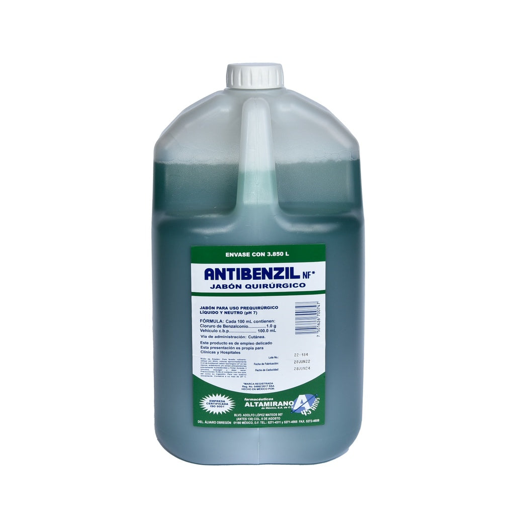 DESINFECTANTE ANTIBENZIL PRE QUIRURGICO Jabon