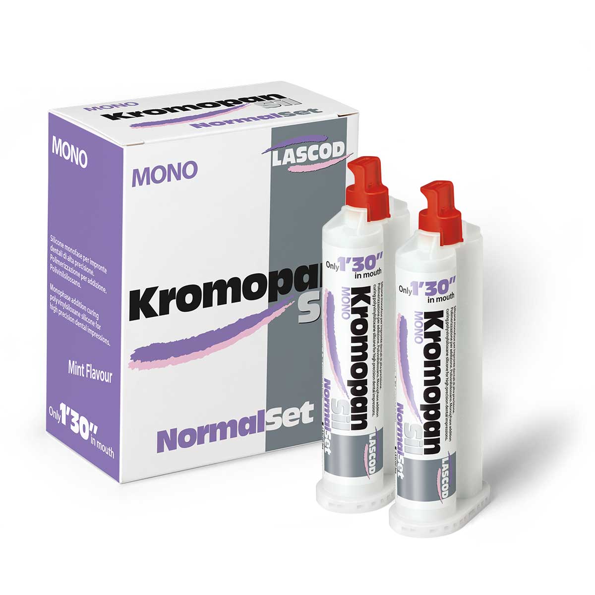 8016200021600 - LASCOD - Silicona Ligera Regular Normal Dental Kromopan Sil Cartuchos | TiendaDDC.com