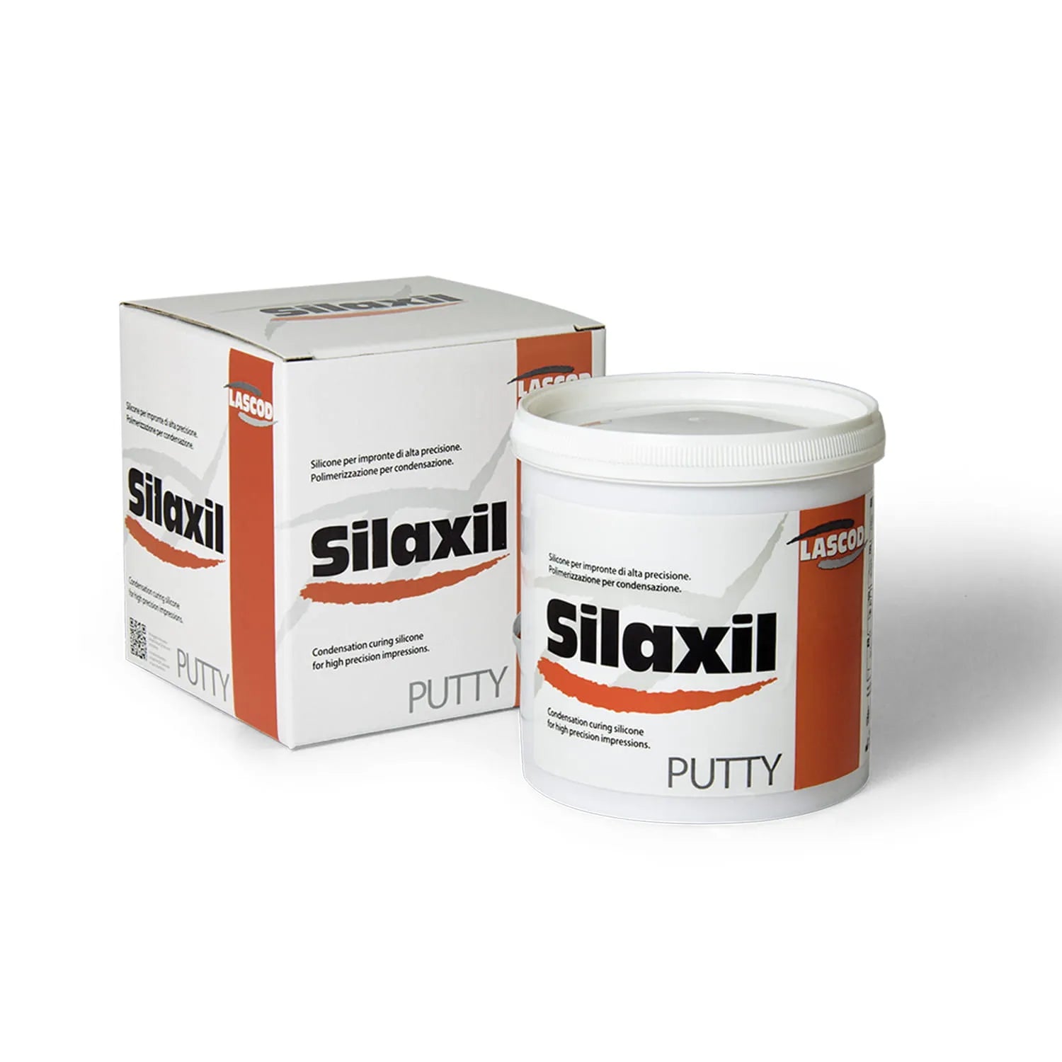 8016200020030 - LASCOD - RESTA - Material Impresión Silicón Dental Silaxil Masilla 900ml | TiendaDDC.com