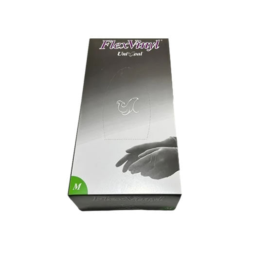 7502236491209 - UniSeal - GUANTES - Guante Flex Vinyl Negro Caja Master con 10 jr -1000 pzas guantes | TiendaDDC.com