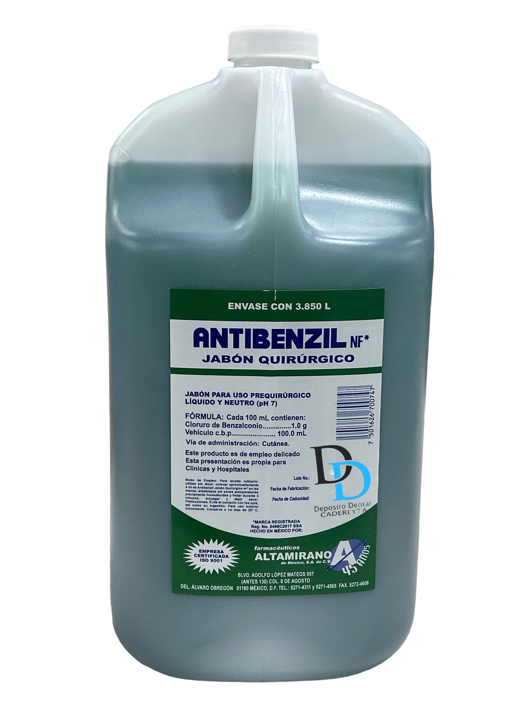 DESINFECTANTE ANTIBENZIL PRE QUIRURGICO Jabon