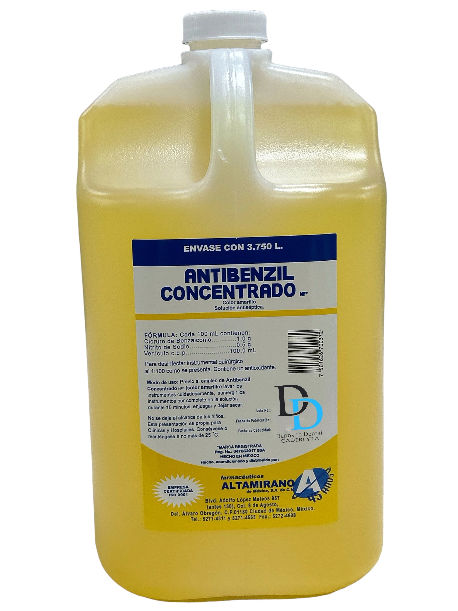 DESINFECTANTE ANTIBENZIL AMARILLO Jabon