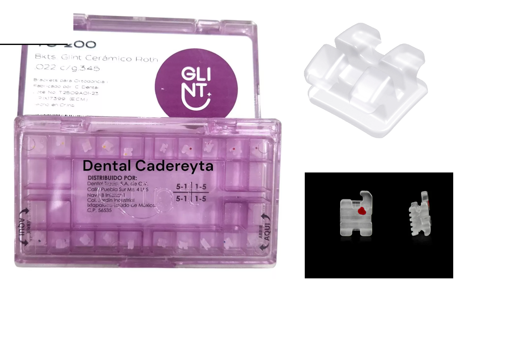 BRACKETS GLINT CERAMICOS ROTH .022 Borgatta