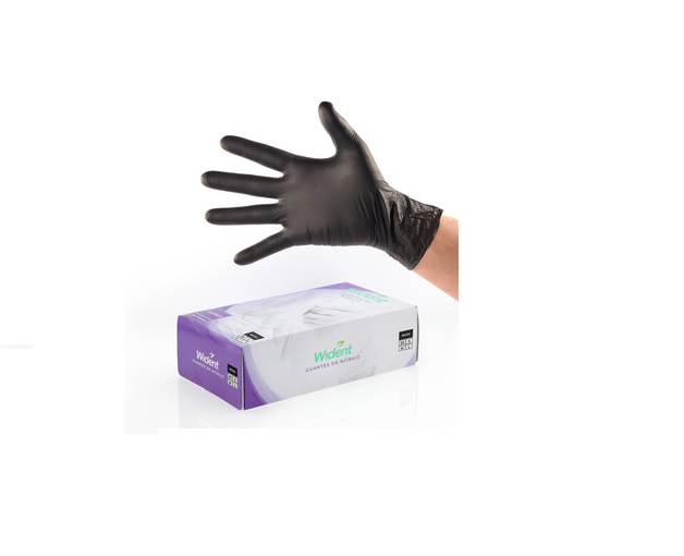 Guantes De Nitrilo Wident Mdc NEGRO 100pz