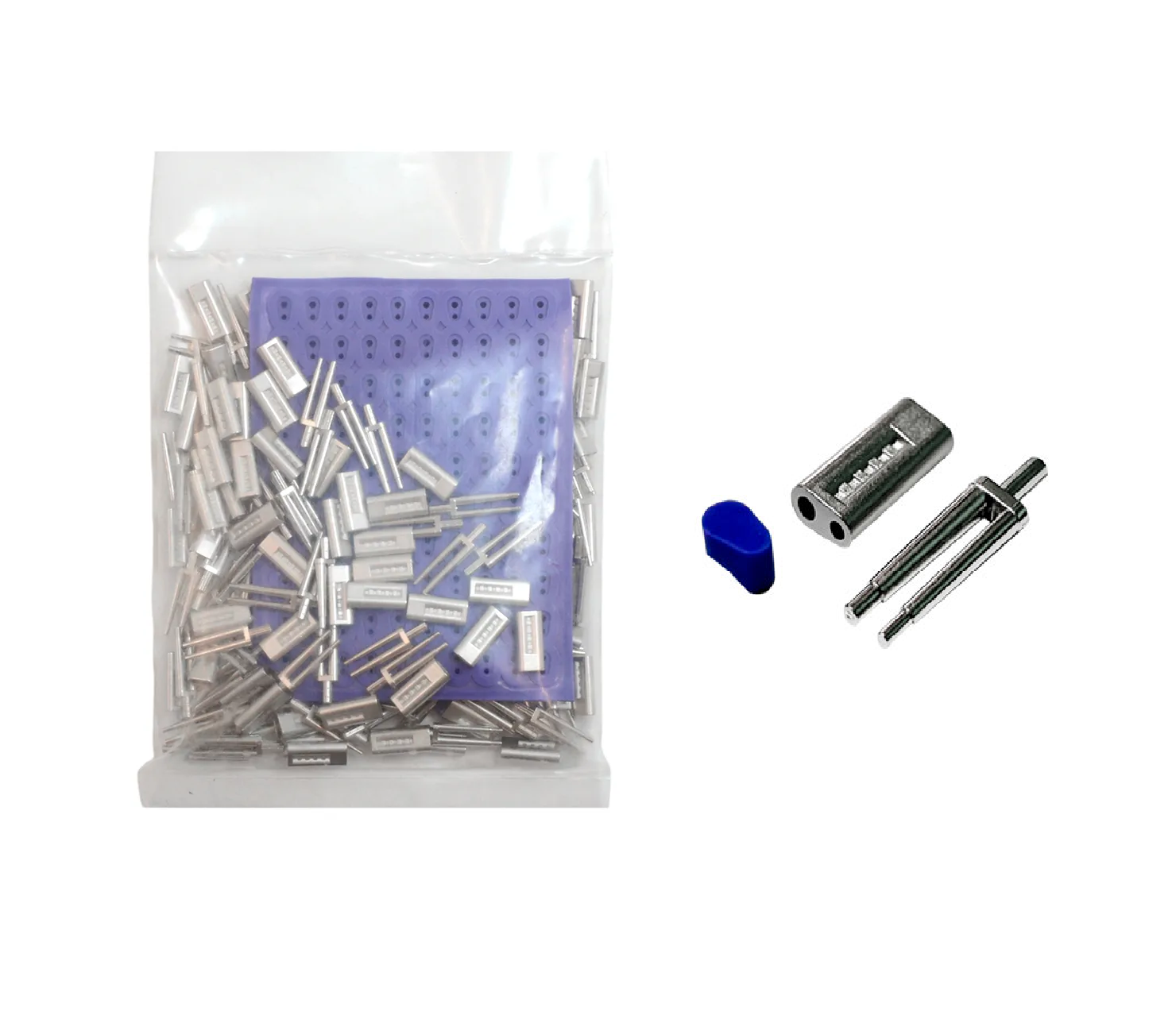 Dowel Pins Doble Dental Con Funda Mdc 100 Piezas