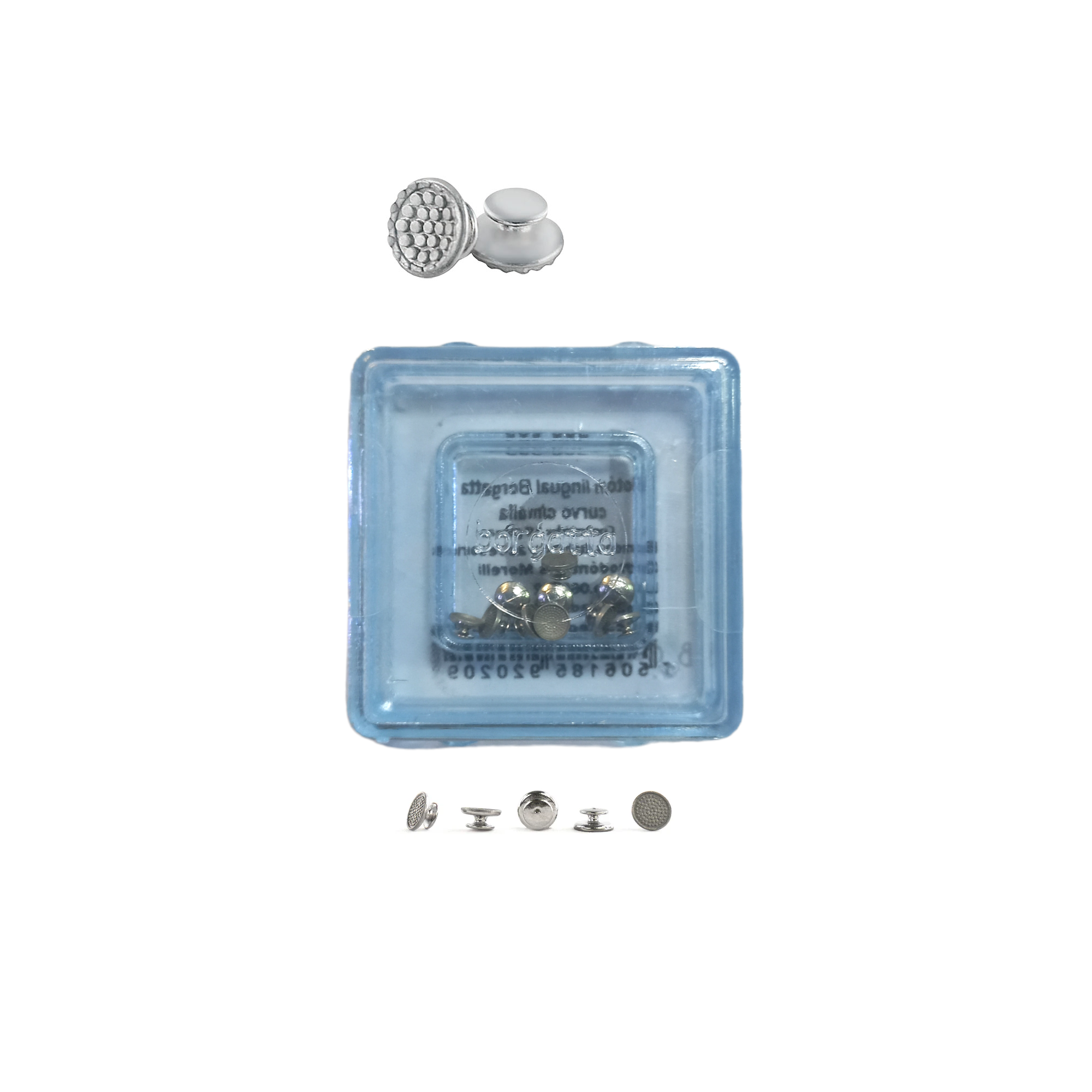 Botones linguales dental Borgatta 10pz