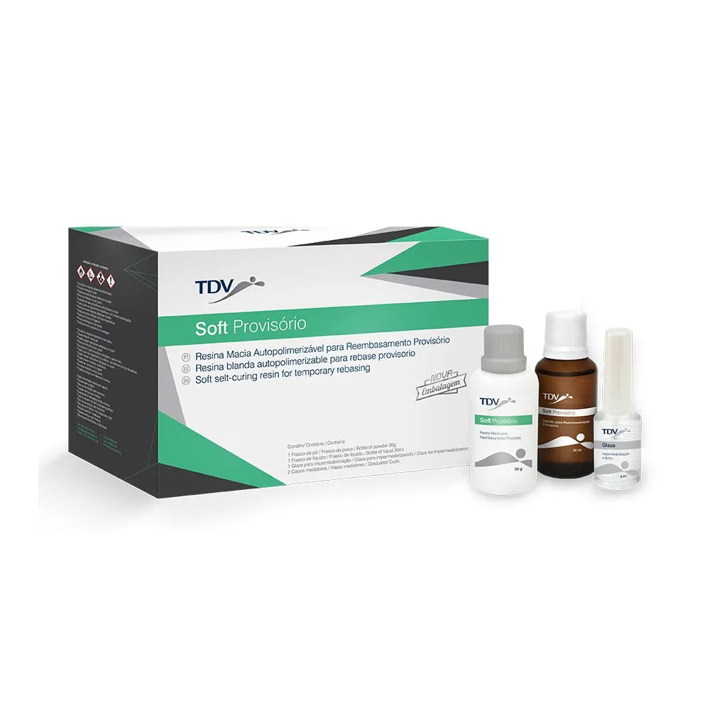 Resina Auto blanda para Rebase provisorio Soft tdv