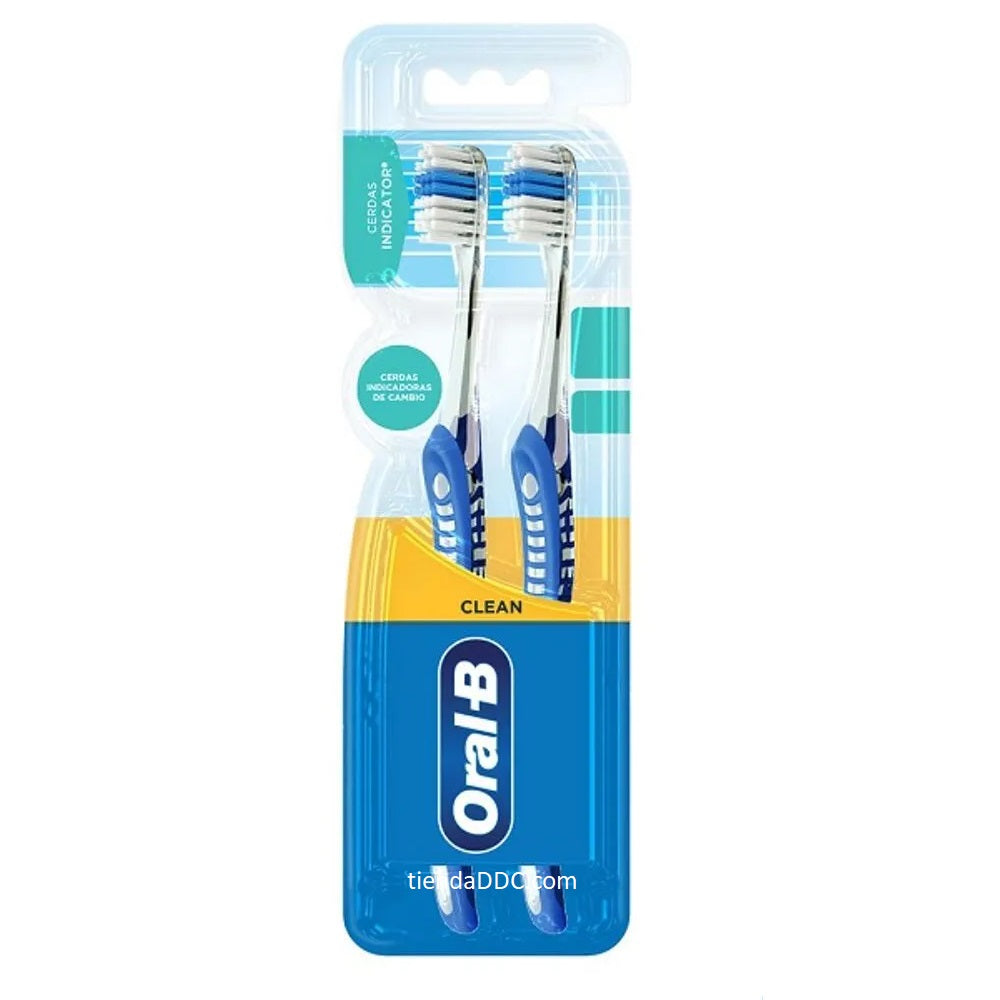 CEPILLO #40 MEDIO ORAL-B 2X1 INDICADOR