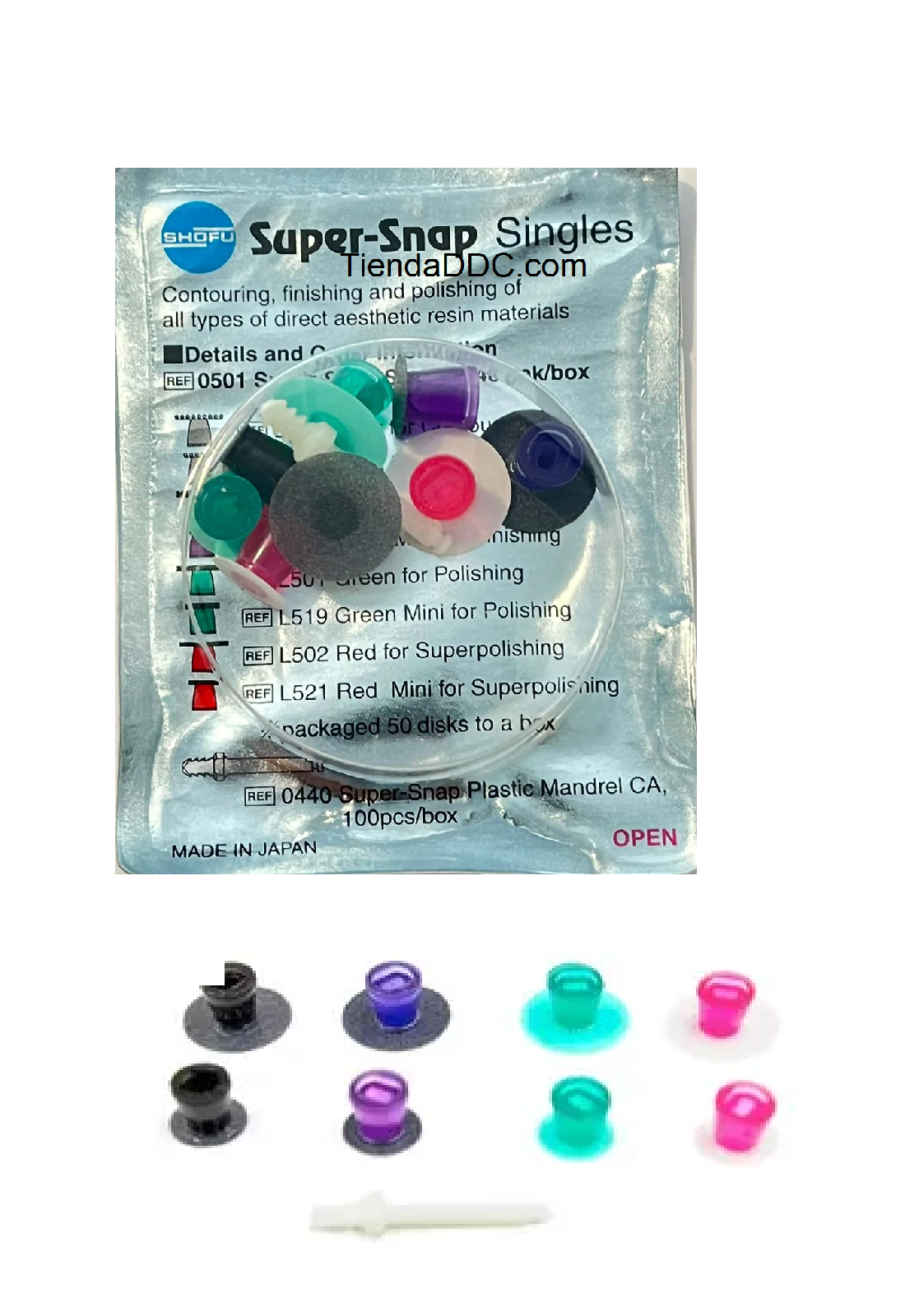 Discos Para Pulido Y Terminado De Resina Super Snap Shofu