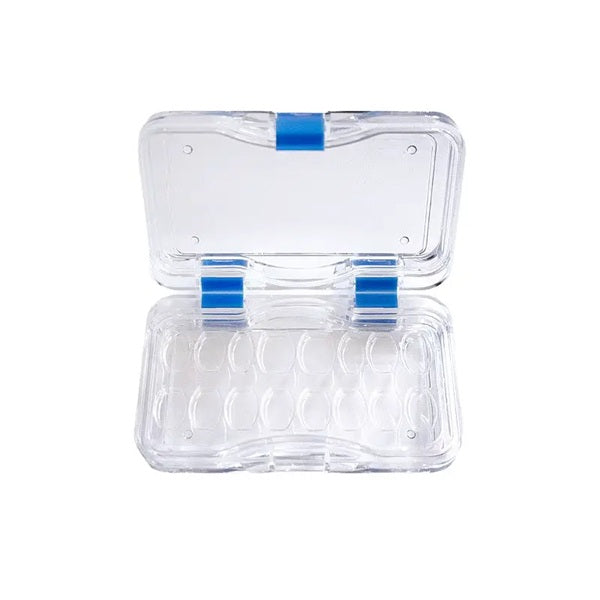 Caja Para Transportar Coronas/Carillas Dentales de 16pzas CON BROCHE DE SEGURIDAD