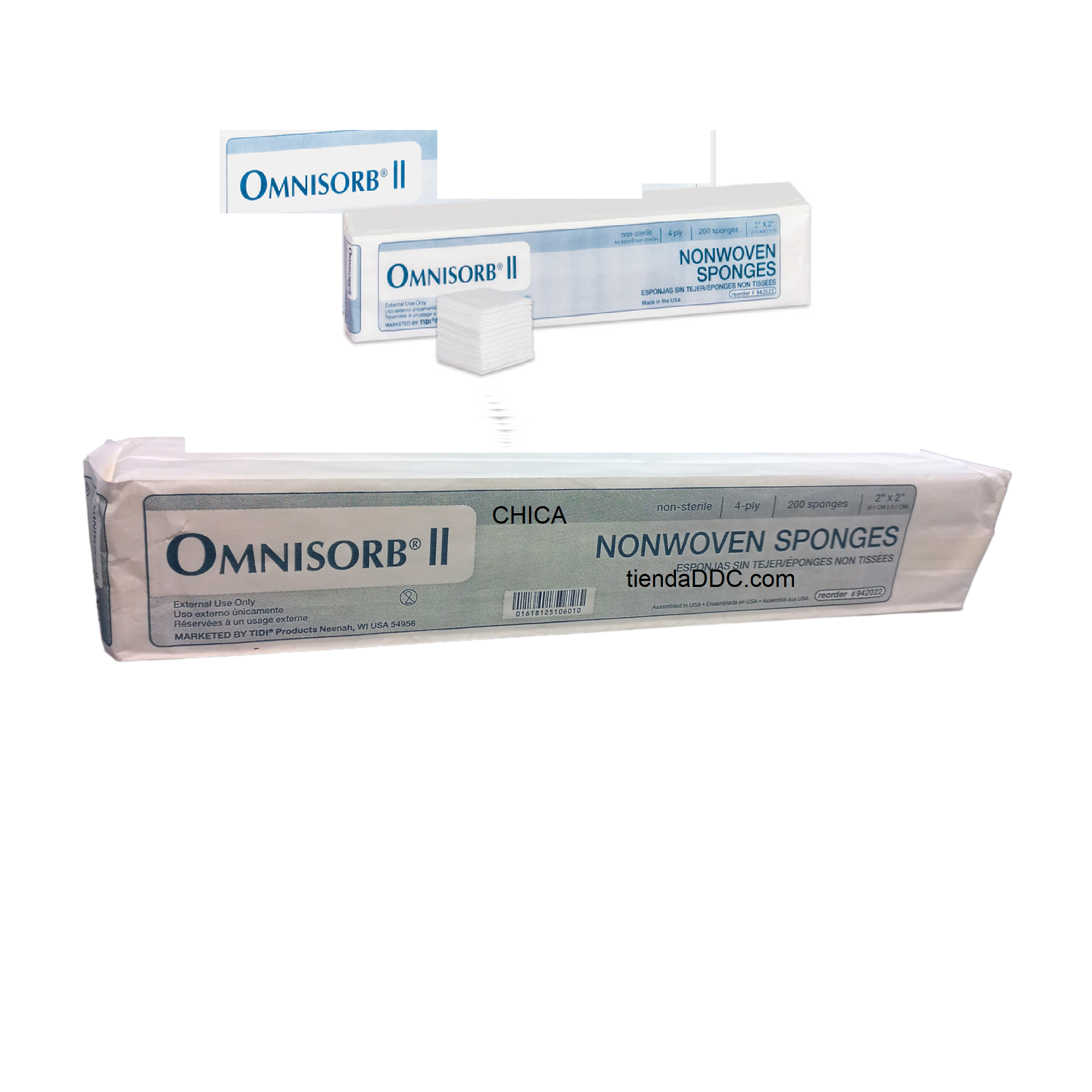 Gasas Omnisorb ll 2x2