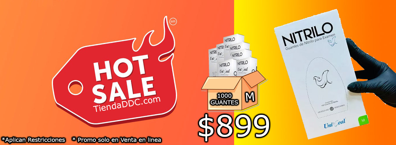 92571923 - UniSeal - GUANTES - Guantes Nitrilo Negro 1000pz Caja Master con 10jr. | TiendaDDC.com