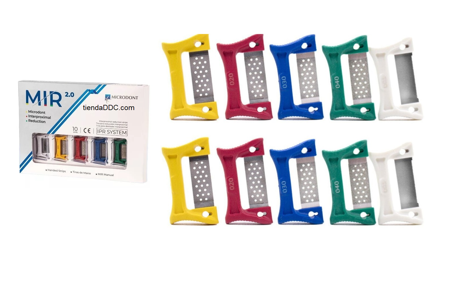Microdont Interproximal Reduction System Mir Set 10pz manula Stripping